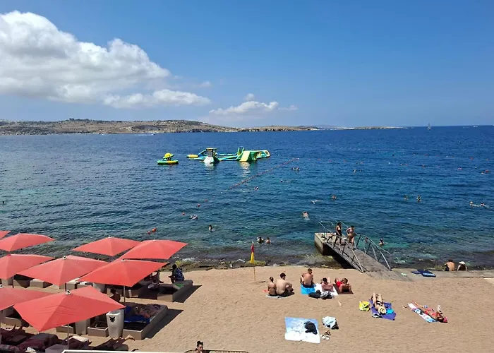 Lejlighed Spacious Bugibba Seafront Free Parking Free Wifi *