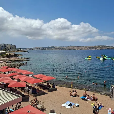 Apartamento Spacious Bugibba Seafront Free Parking Free Wifi *