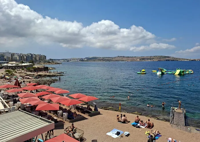 Apartamento Spacious Bugibba Seafront Free Parking Free Wifi *