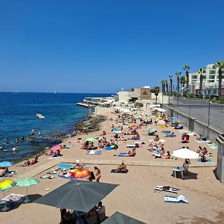 Daire Spacious Bugibba Seafront Free Parking Free Wifi